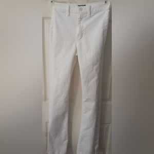 7 For All Mankind White Split Leg Pants Womens (27) NWTS